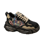 Damen Sportliche Sneakers mit Ethno-Muster R&B