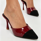 Damen Elegante Slingback High-Heels mit modischem Kontrast R&B