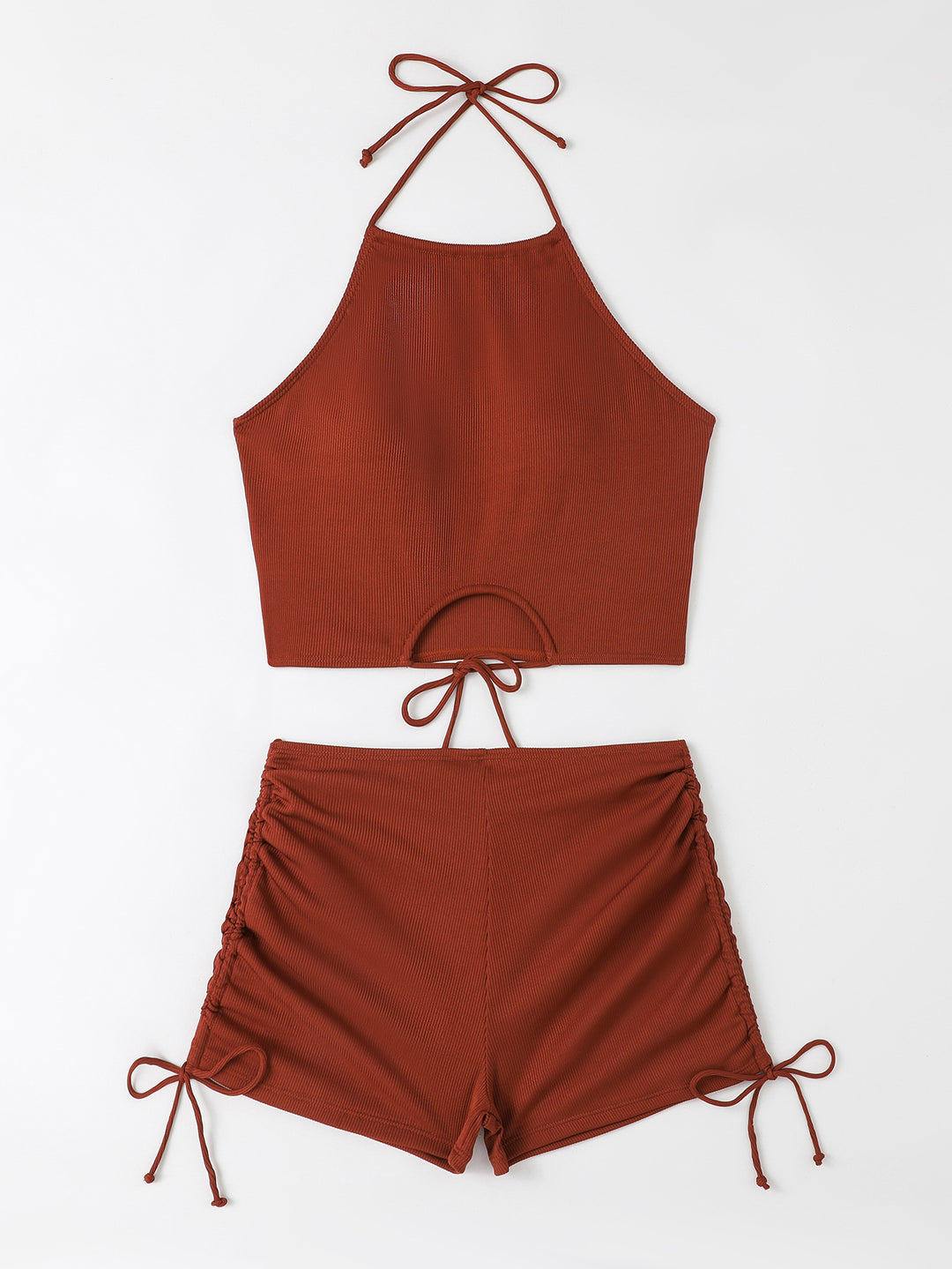 Damen Freizeit-Bikini-Set mit Raffungen R&B