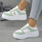 Damen Plateau-Sneaker mit modischer Sohle und komfortabler Dämpfung R&B