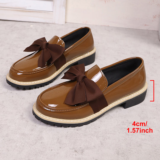 Damen Ballerina-Schuhe mit dekorativen Schleifen und rutschfester Sohle R&B