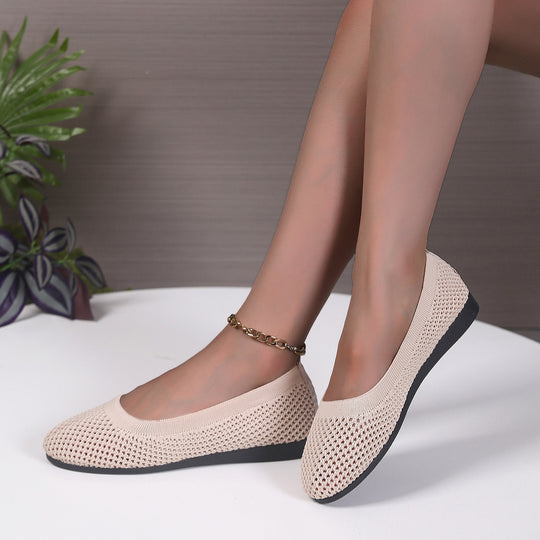 Damen Ballerinas aus atmungsaktivem Netzmaterial R&B