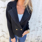Damen eleganter blaser mit doppelter Knopfleiste