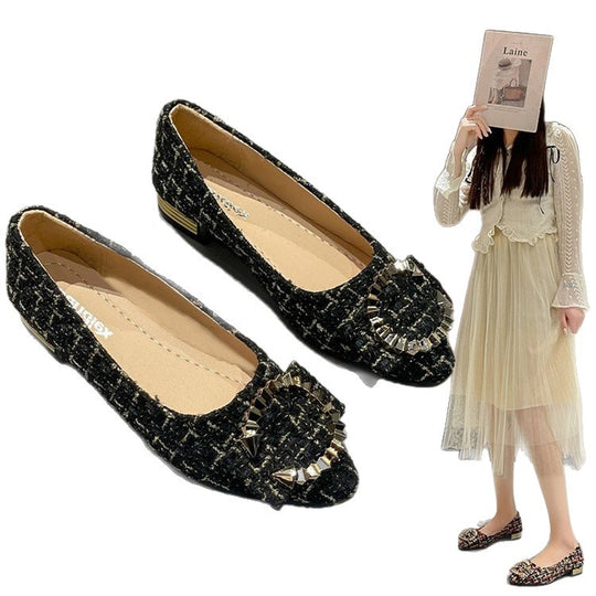 Damen elegante Slipper mit glitzerndem Schmuckdetail R&B