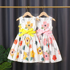 Mädchen Sommerkleid mit buntem Punkten-Design R&B