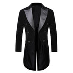 Herren eleganter Samtblazer mit modernem Schnitt und glänzenden Details