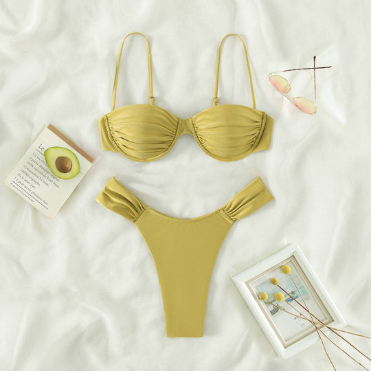 Damen Push-Up Bikini mit trendigem Bandeau-Design R&B