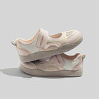 Damen Freizeitschuhe mit praktischem Klettverschluss und atmungsaktiver Mesh-Oberfläche