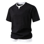 Herren V-Ausschnitt T-Shirt mit modernem Schnitt und lässigem Look