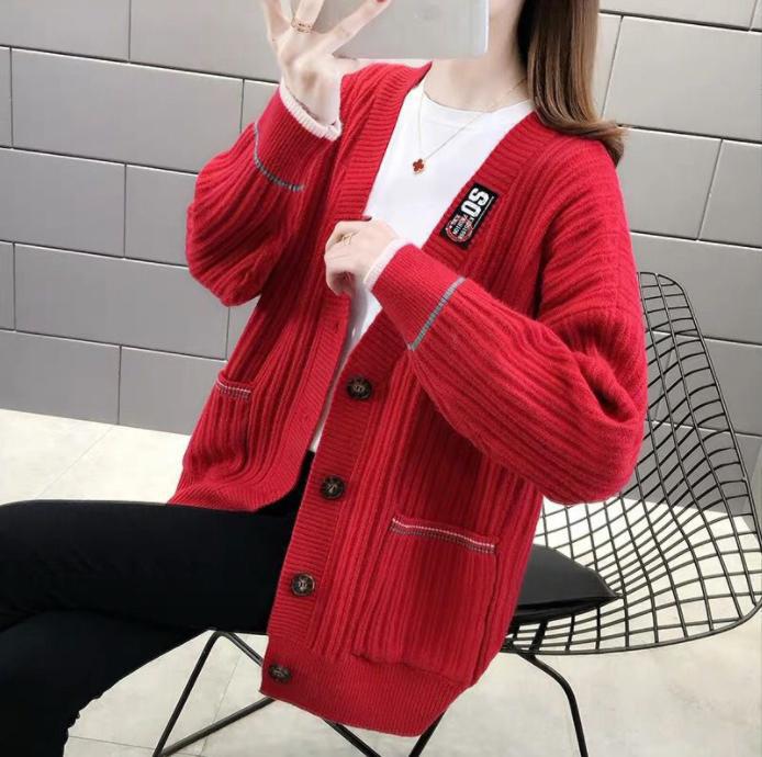 Damen Strickjacke mit strukturiertem Rippmuster und praktischen Taschen R&B