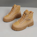 Damen Winterliche High-Top Boots mit kuscheligem Innenfutter und rutschfester Sohle R&B