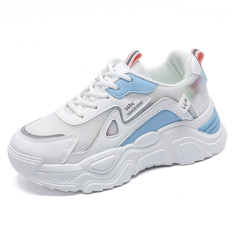 Damen Sportliche Chunky Sneakers mit atmungsaktiver Netzstruktur und stabiler Sohle R&B