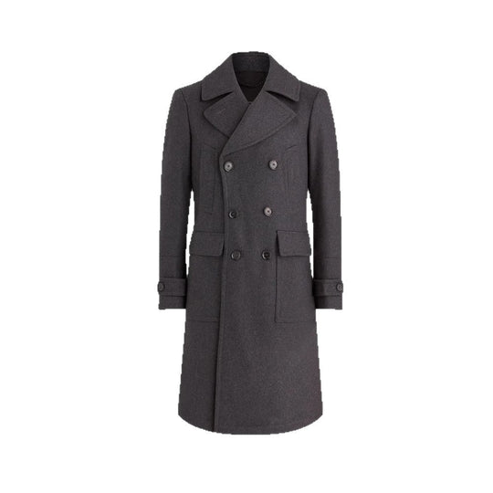 Herren klassischer Dufflecoat mit doppeltem Knopfverschluss und praktischen Taschen R&B