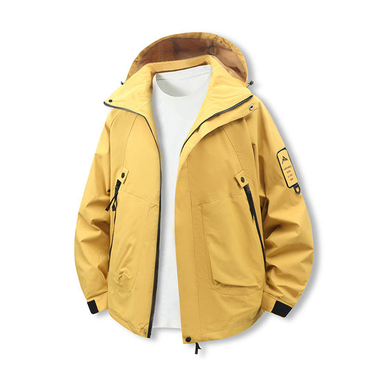 Damen technische Abenteuerjacke mit praktischen Taschen und verstellbarer Kapuze R&B