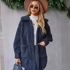Damen Kuschelige Fleecejacke mit Kapuze und praktischen Taschen R&B