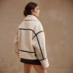 Damen Steppjacke mit hohem Kragen und Taschen R&B