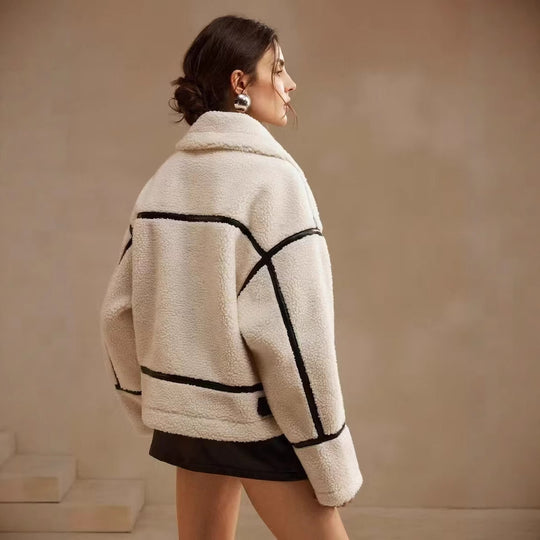 Damen Steppjacke mit hohem Kragen und Taschen R&B
