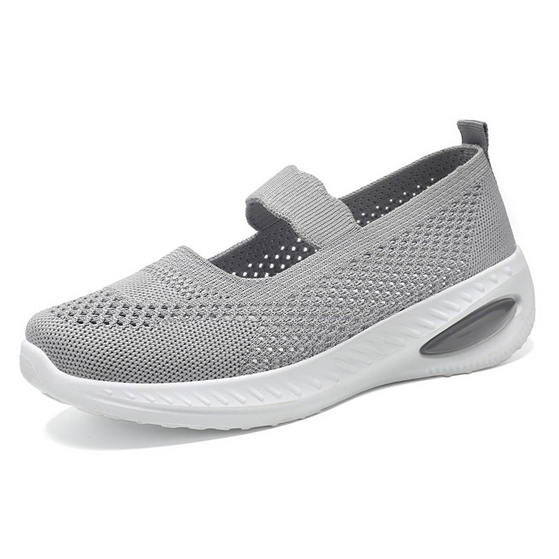 Damen Atmungsaktive Sneaker mit elastischem Riemchen und dämpfender Sohle R&B