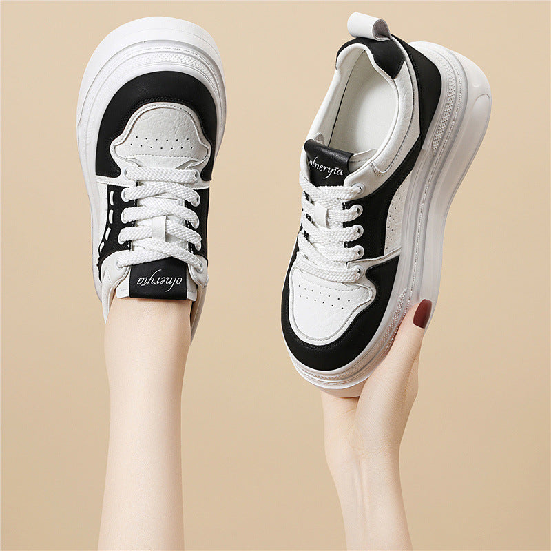 Damen bequeme Plateau-Sneaker mit luftiger Einspritzsohle R&B