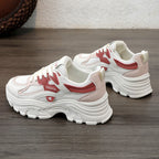 Damen Sportliche Chunky Sneakers mit atmungsaktiver Mesh-Oberfläche und stoßdämpfender Sohle R&B