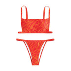 Damen Bikini-Set mit trendigem Schnitt und aufregendem Leopardenmuster R&B