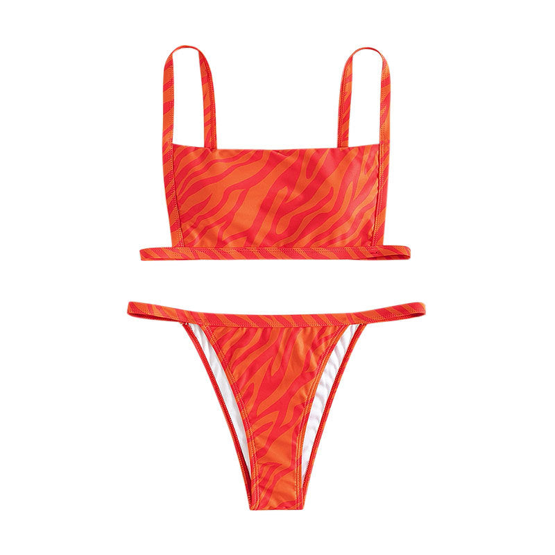 Damen Bikini-Set mit trendigem Schnitt und aufregendem Leopardenmuster R&B