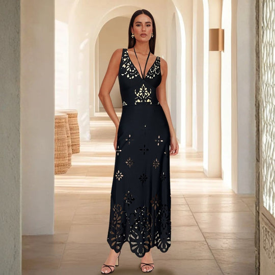 Damen Einteiler Badeanzug mit kunstvollem Cut-Out Design R&B