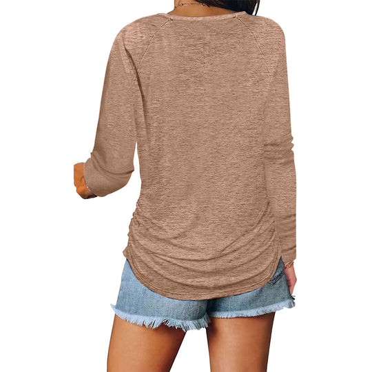Damen Lässiges Longsleeve mit Zip-Detail R&B