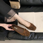 Damen Komfortable Ballerinas mit trendigem Leopardenmuster R&B