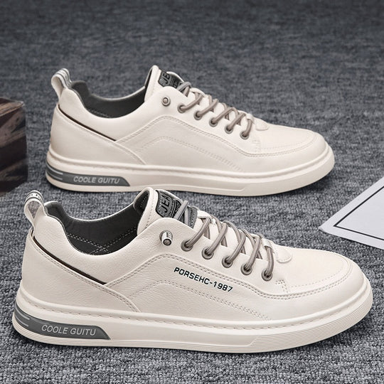 Damen Leder Sneakers mit modischen Akzenten und dämpfendem Sohlenprofil R&B