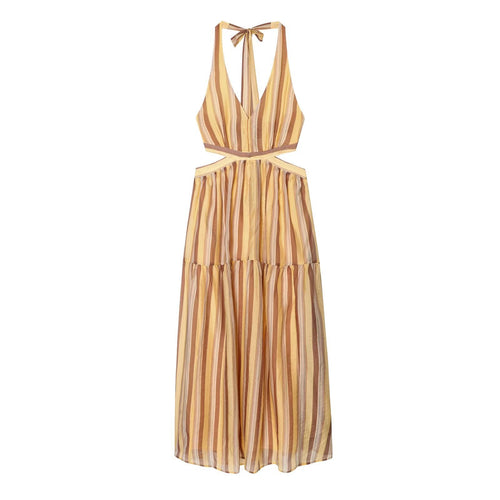 Damen Sommerkleid mit tiefem Ausschnitt und Cut-Outs R&B