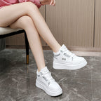 Damen modische High-Top Sneakers mit kuscheligem Innenfutter und robustem Sohlenprofil R&B