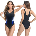 Damen Sportlicher Einteiler Badeanzug mit athletischem Schnitt R&B