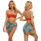 Damen Bandeau-Bikini-Set mit modischem Ringdetail R&B