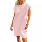Damen Lockeres Sommerkleid mit strukturiertem Design und schickem Schnitt R&B