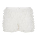 Damen Rüschen-Shorts mit elastischem Bund und verspieltem Design R&B