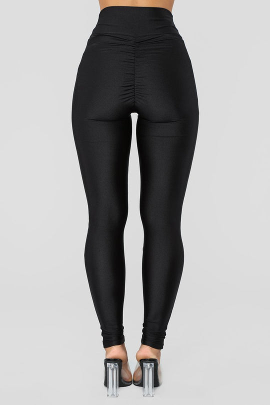 Damen Hochgeschnittene Leggings mit Raffung R&B
