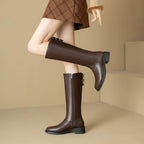 Damen Stiefel mit modischen Schnallen und praktischem Reißverschluss R&B