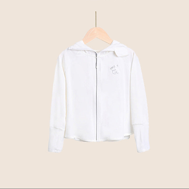 Damen leichte und atmungsaktive Sportjacke mit Kapuze R&B