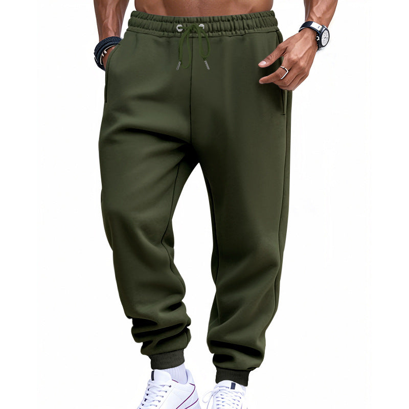 Herren nan sportliche Sweat-Jogginghose mit elastischem Tunnelzugbund, Rippbündchen und tiefen Eingrifftaschen R&B