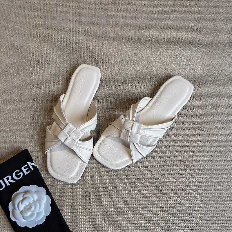Damen Schicke Pantoletten mit elegantem Riemendesign R&B