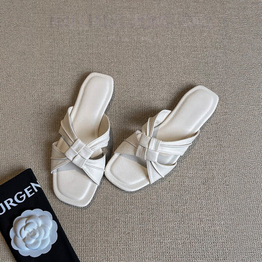 Damen Schicke Pantoletten mit elegantem Riemendesign R&B