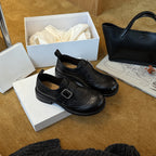 Damen Elegante Brogues mit Schnallenverschluss und geflochtenem Detail R&B