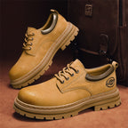 Herren robuste Schnürschuhe mit rutschfester Profilsohle und atmungsaktivem Obermaterial
