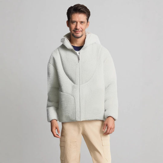 Damen Fleecejacke mit hohem Kragen und praktischen Reißverschlusstaschen R&B