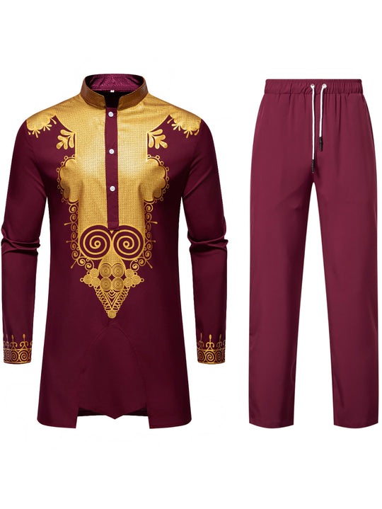 Herren elegantes Kombi-Outfit mit dekorativen Verzierungen R&B