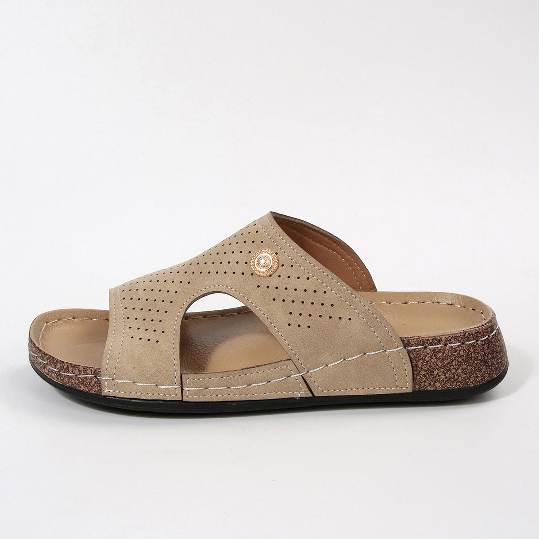 Damen Komfortable Clogs mit offenem Design R&B
