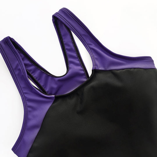Damen Sportlicher Einteiler-Badeanzug mit attraktiven Farbdetails R&B