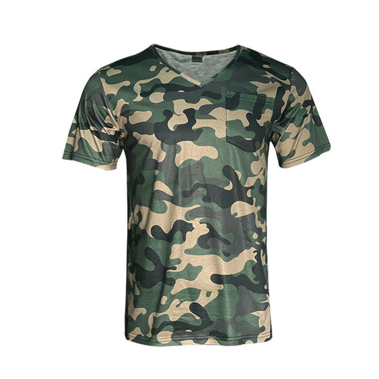 Herren Camouflage T-Shirt R&B