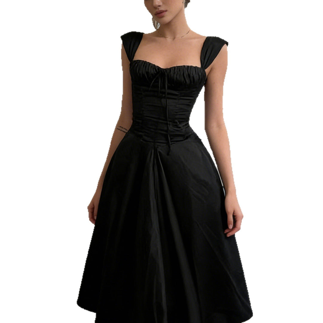 Damen Elegantes Ballkleid mit Raffungen und trägerlosem Oberteil R&B